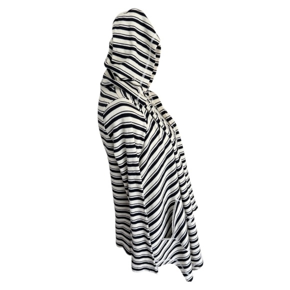 Splendid Stripe Hooded Drape Cardigan - Picture 7 of 13